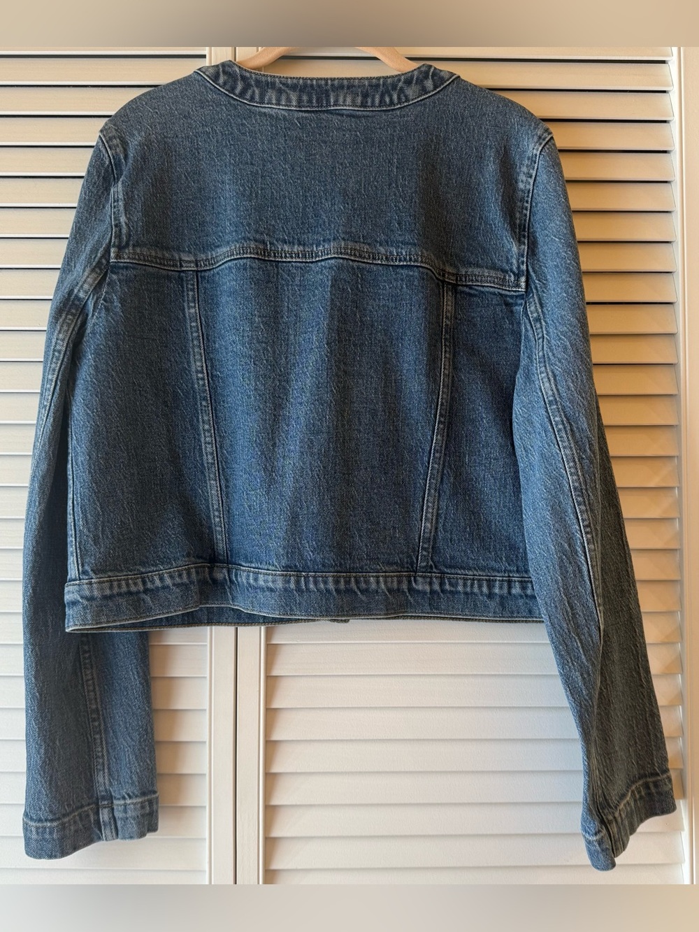 J.Crew Denim Collarless Lady Jacket Size 12 EUC ✨ - Picture 8 of 8